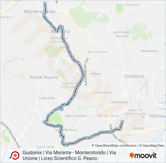 COTRAL Bus Line Map
