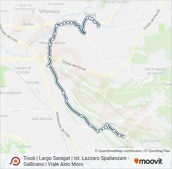 COTRAL Bus Line Map