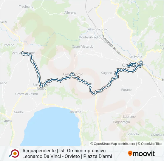 COTRAL Bus Line Map