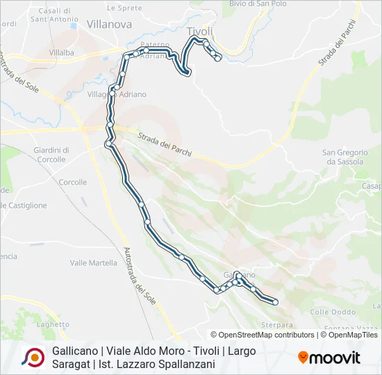 COTRAL Bus Line Map
