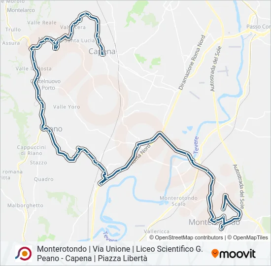 COTRAL Bus Line Map