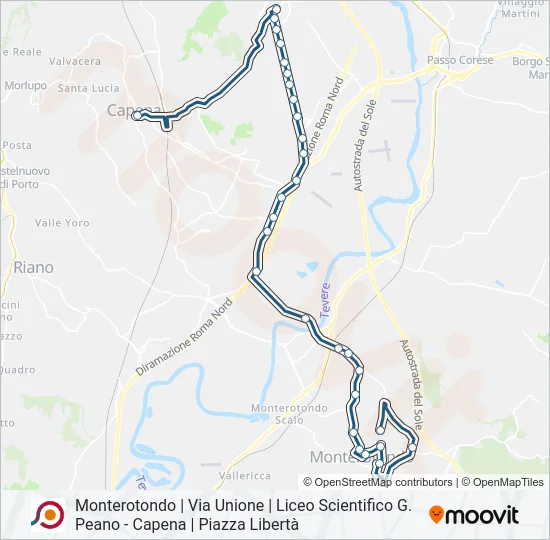 COTRAL Bus Line Map
