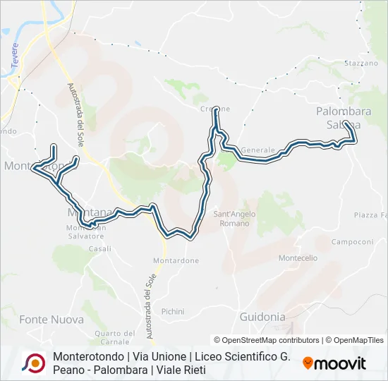 COTRAL Bus Line Map