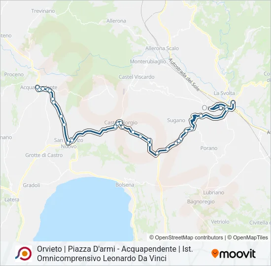COTRAL Bus Line Map