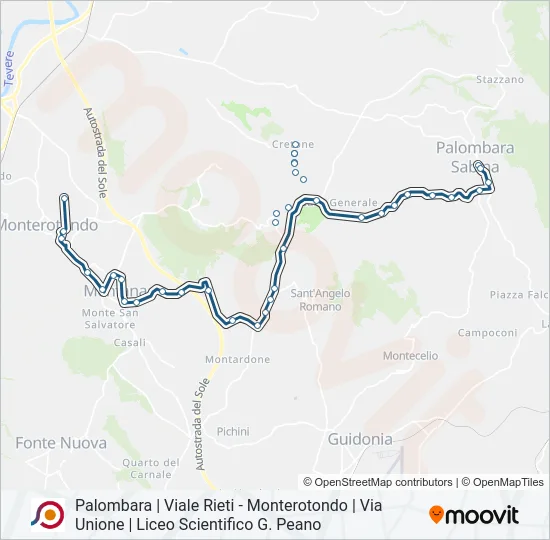 COTRAL Bus Line Map
