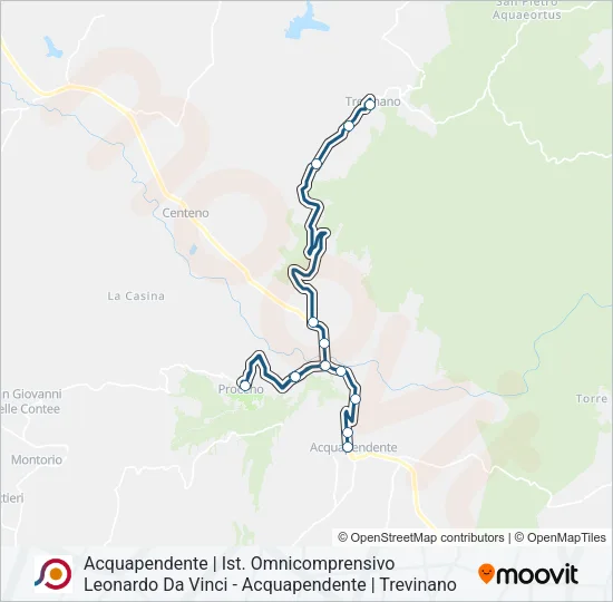 COTRAL Bus Line Map