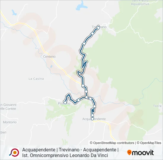 COTRAL Bus Line Map