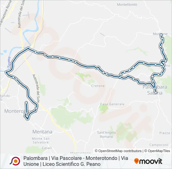 COTRAL Bus Line Map