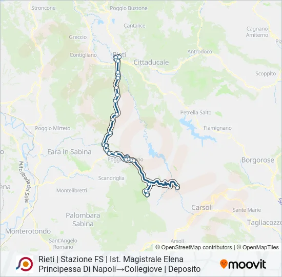 COTRAL Bus Line Map