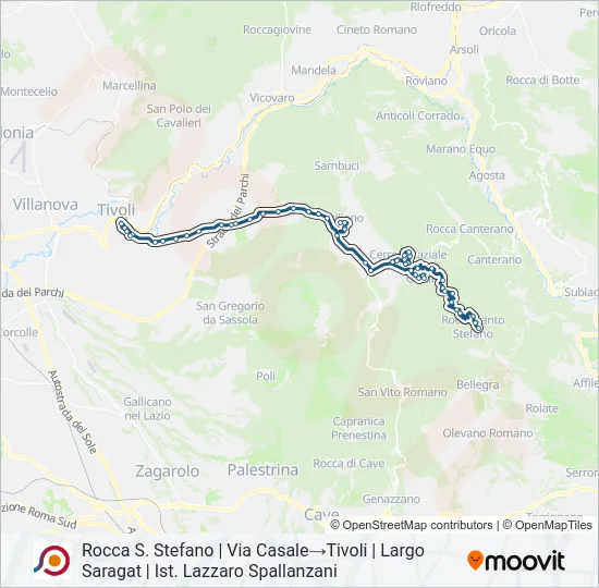 COTRAL Bus Line Map