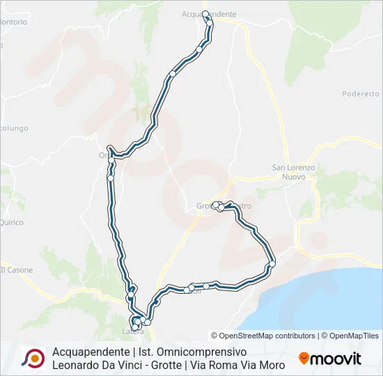 COTRAL Bus Line Map