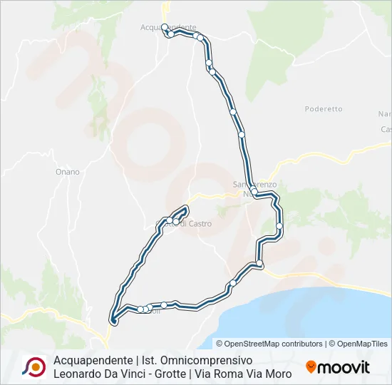 COTRAL Bus Line Map