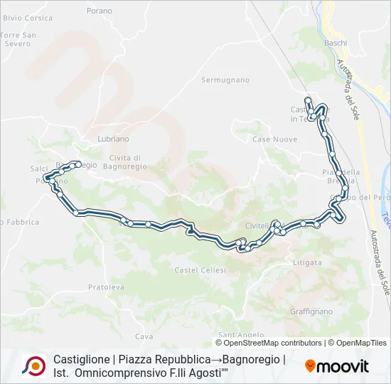 COTRAL Bus Line Map