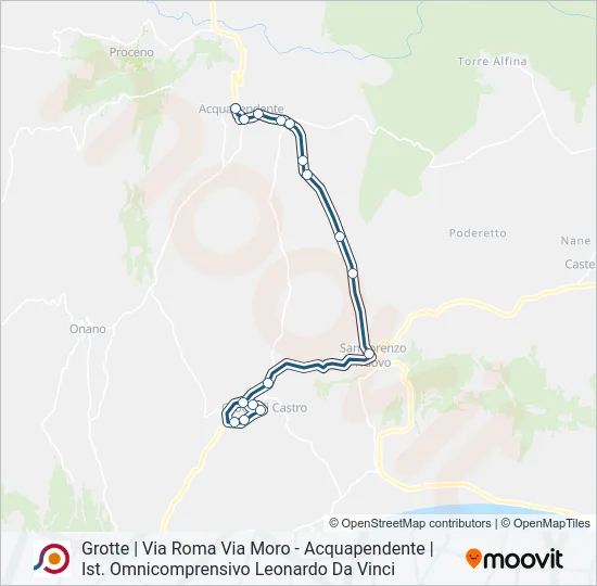 COTRAL Bus Line Map