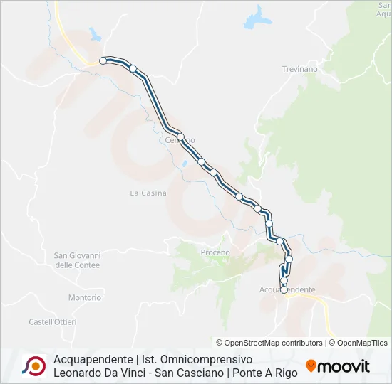COTRAL Bus Line Map