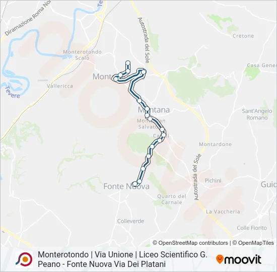 COTRAL Bus Line Map