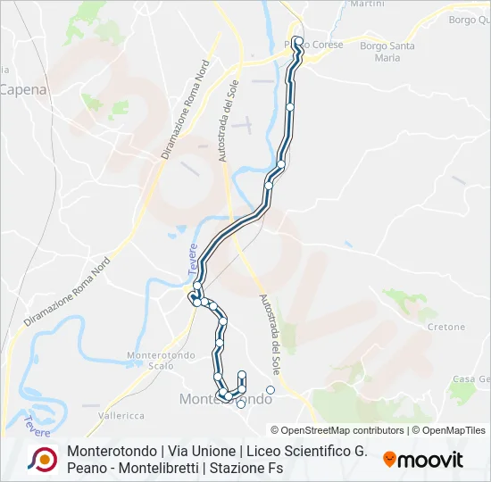 COTRAL Bus Line Map
