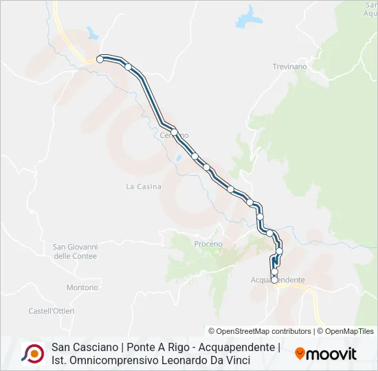 COTRAL Bus Line Map