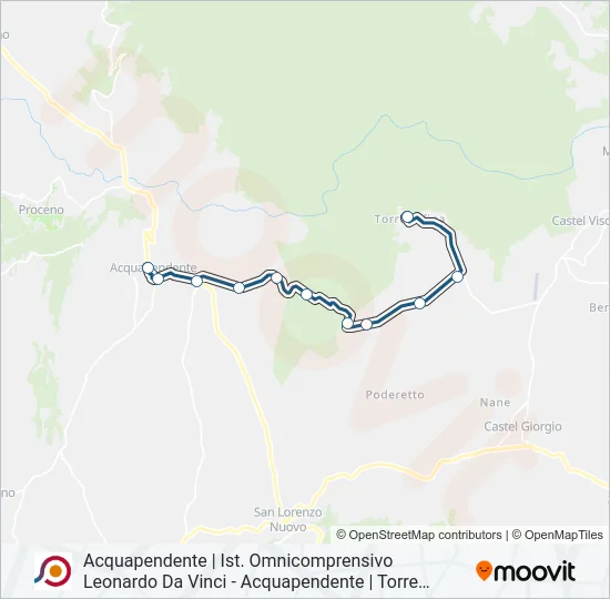 COTRAL Bus Line Map