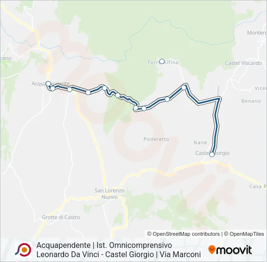 COTRAL Bus Line Map