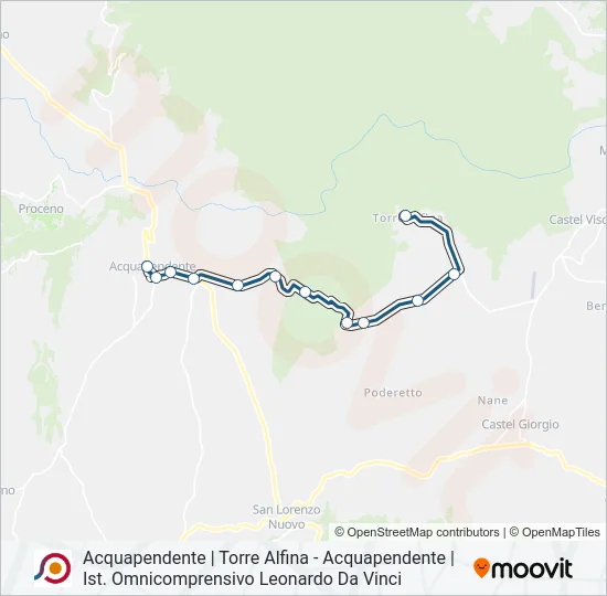COTRAL Bus Line Map