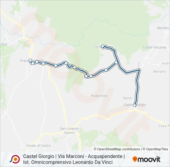 COTRAL Bus Line Map