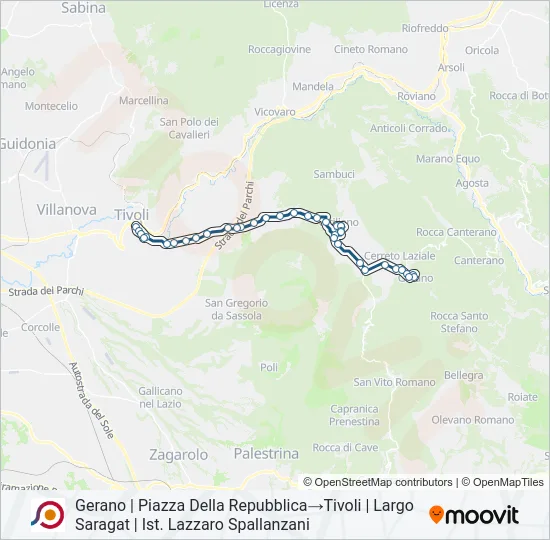 COTRAL Bus Line Map