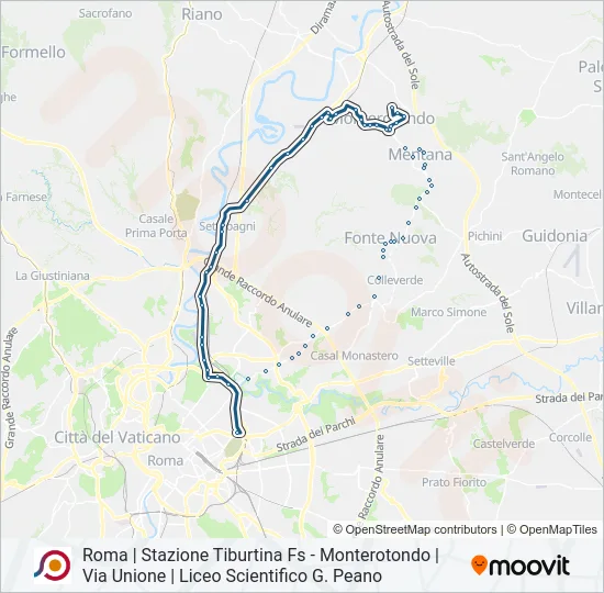 COTRAL Bus Line Map