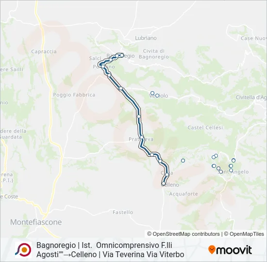 COTRAL Bus Line Map
