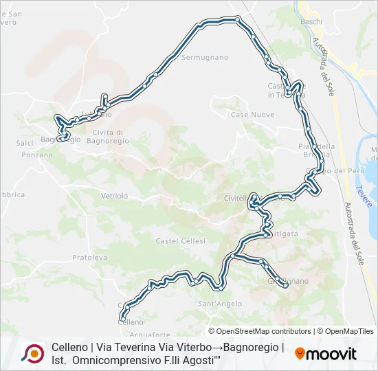 COTRAL Bus Line Map