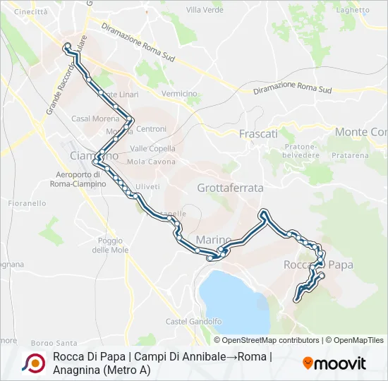 COTRAL Bus Line Map