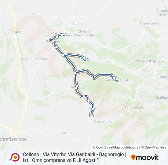 COTRAL Bus Line Map
