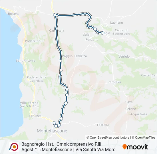 COTRAL Bus Line Map