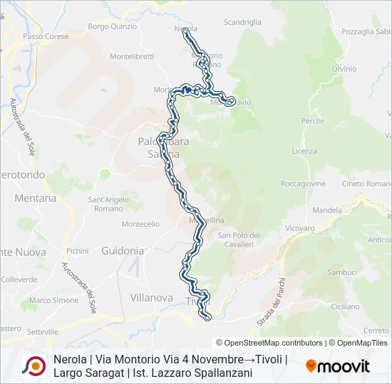 COTRAL Bus Line Map