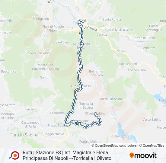 COTRAL Bus Line Map