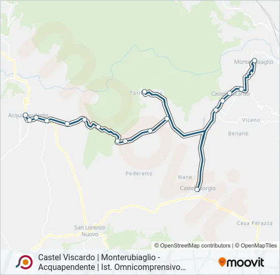 COTRAL Bus Line Map