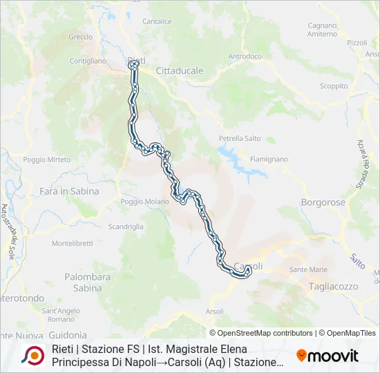 COTRAL Bus Line Map