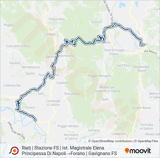 COTRAL Bus Line Map