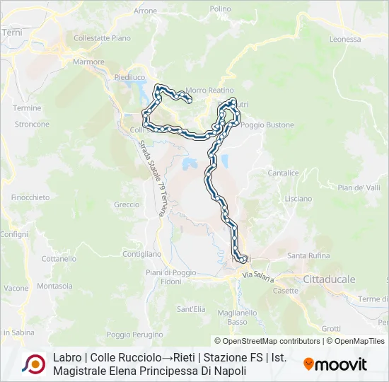 COTRAL Bus Line Map