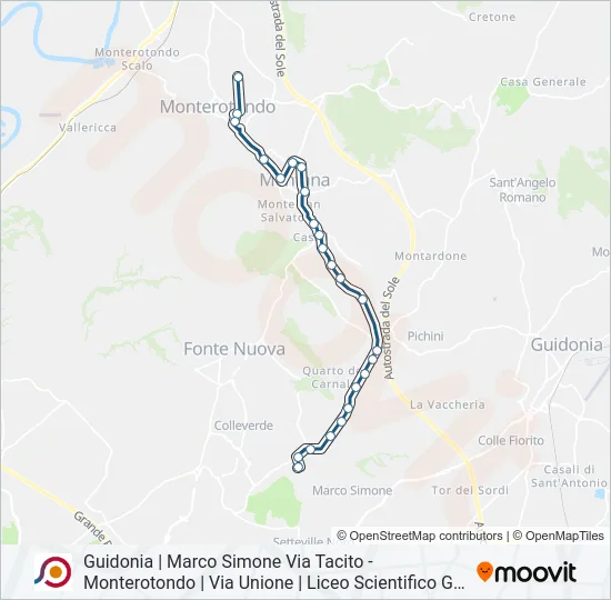 COTRAL Bus Line Map