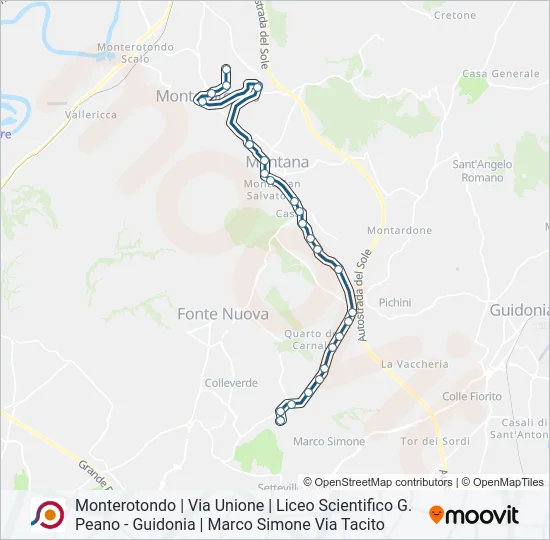 COTRAL Bus Line Map