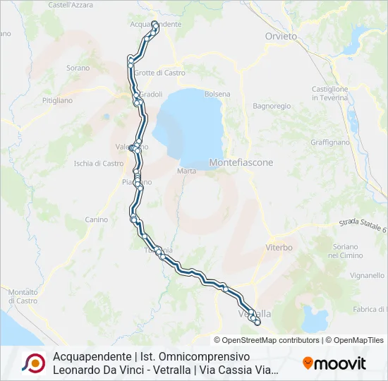 COTRAL Bus Line Map