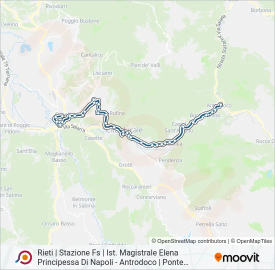 COTRAL Bus Line Map
