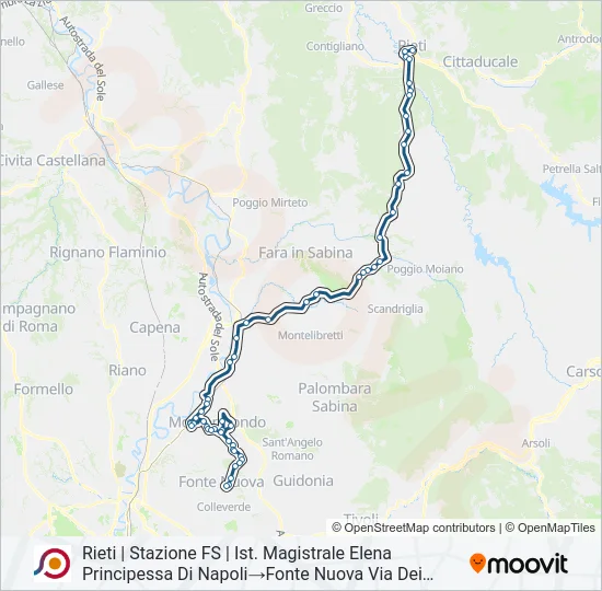 COTRAL Bus Line Map