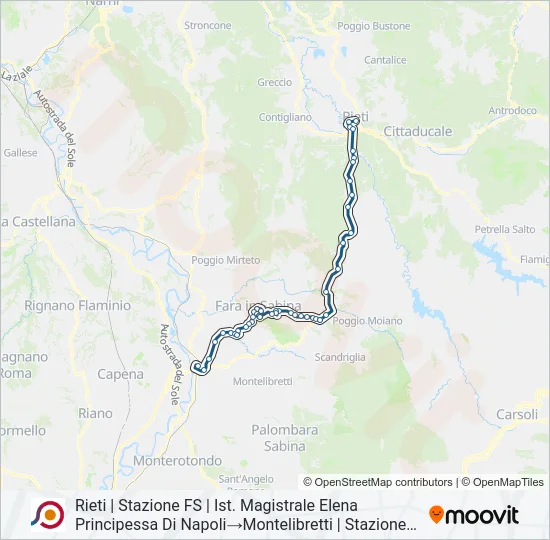 COTRAL Bus Line Map