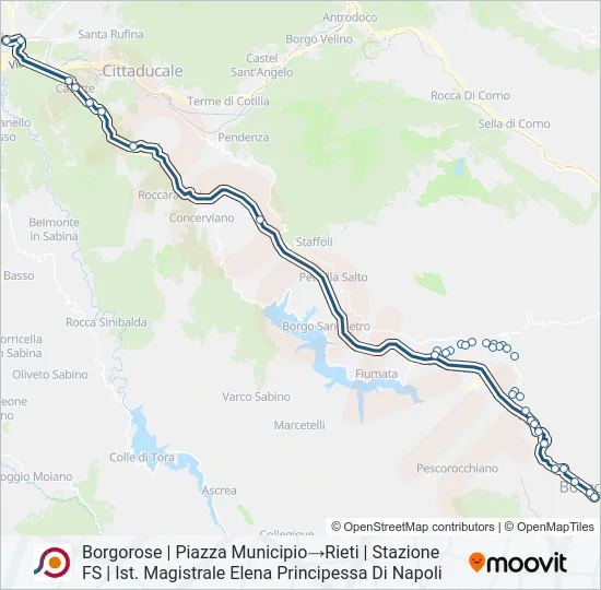 COTRAL Bus Line Map