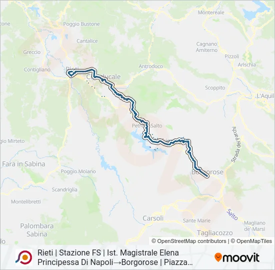 COTRAL Bus Line Map