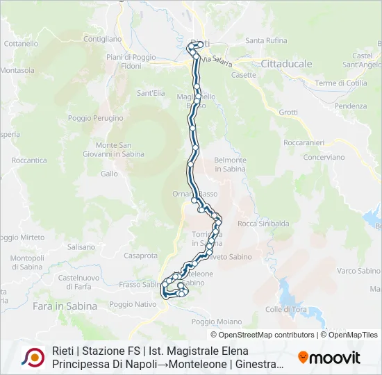COTRAL Bus Line Map