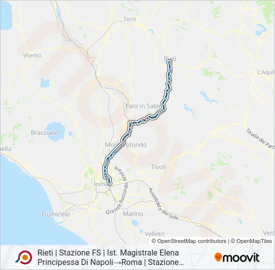 COTRAL Bus Line Map