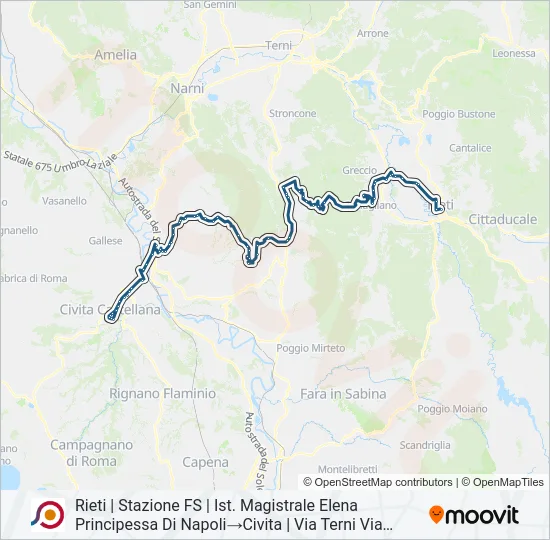 COTRAL Bus Line Map